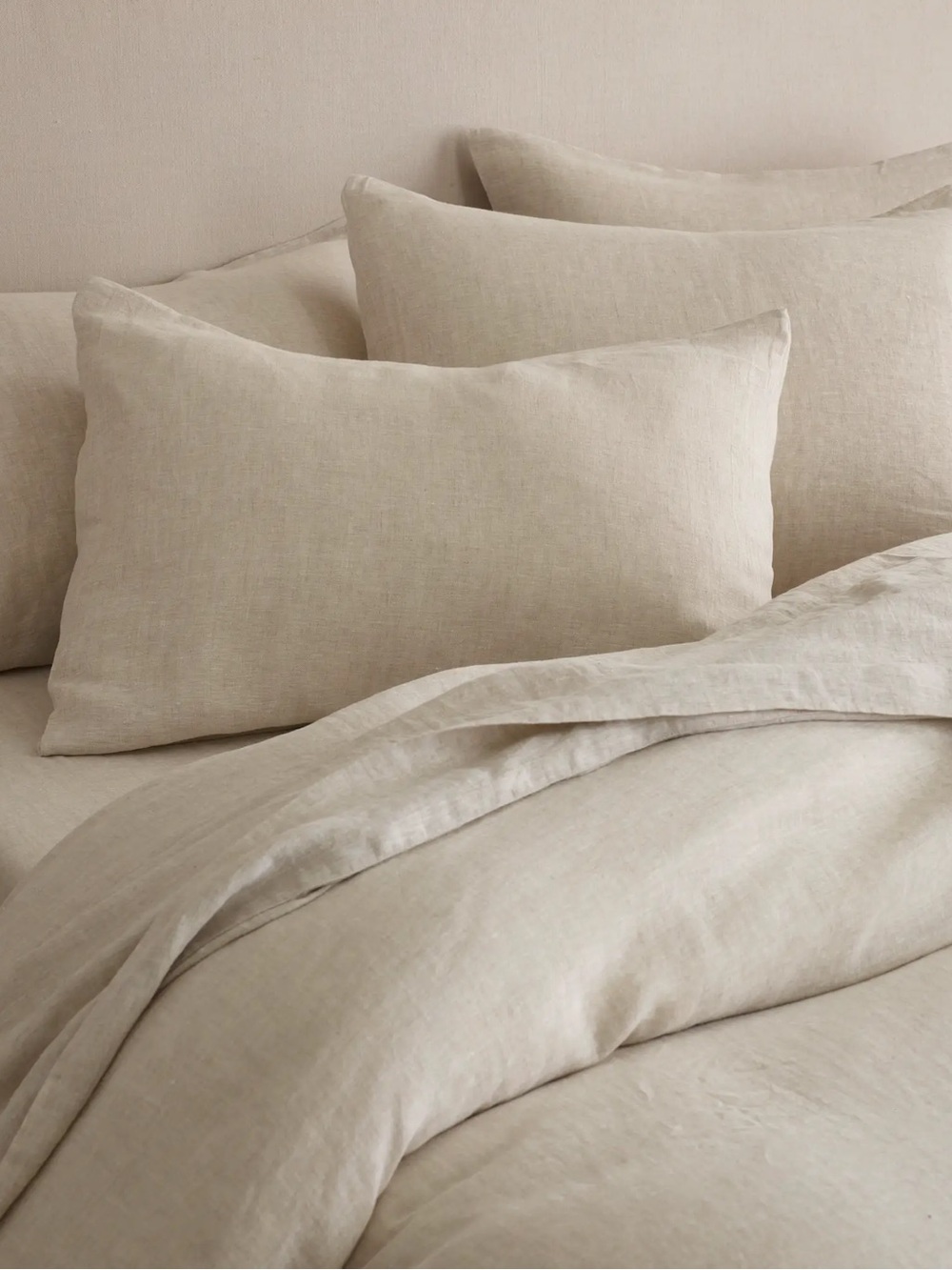 New Quince European Linen Duvet Cover Set King/CalKing - Natural Chambray $214 - Picture 5 of 10